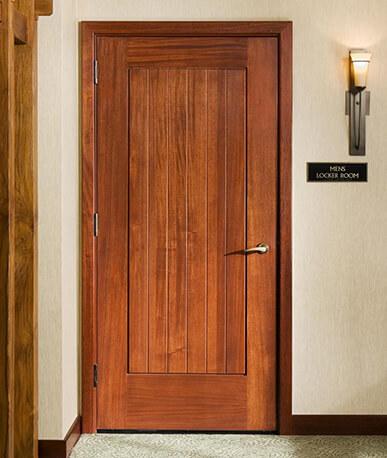 Trustile Commercial Mahogany Door Installation