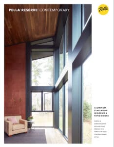 Pella Reserve Contemporary Window and Door Brochure