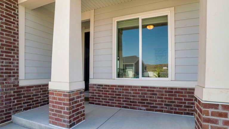 vinyl window from an exterior view of a home