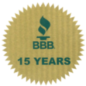 Better Business Bureau 15 Years of Accreditation